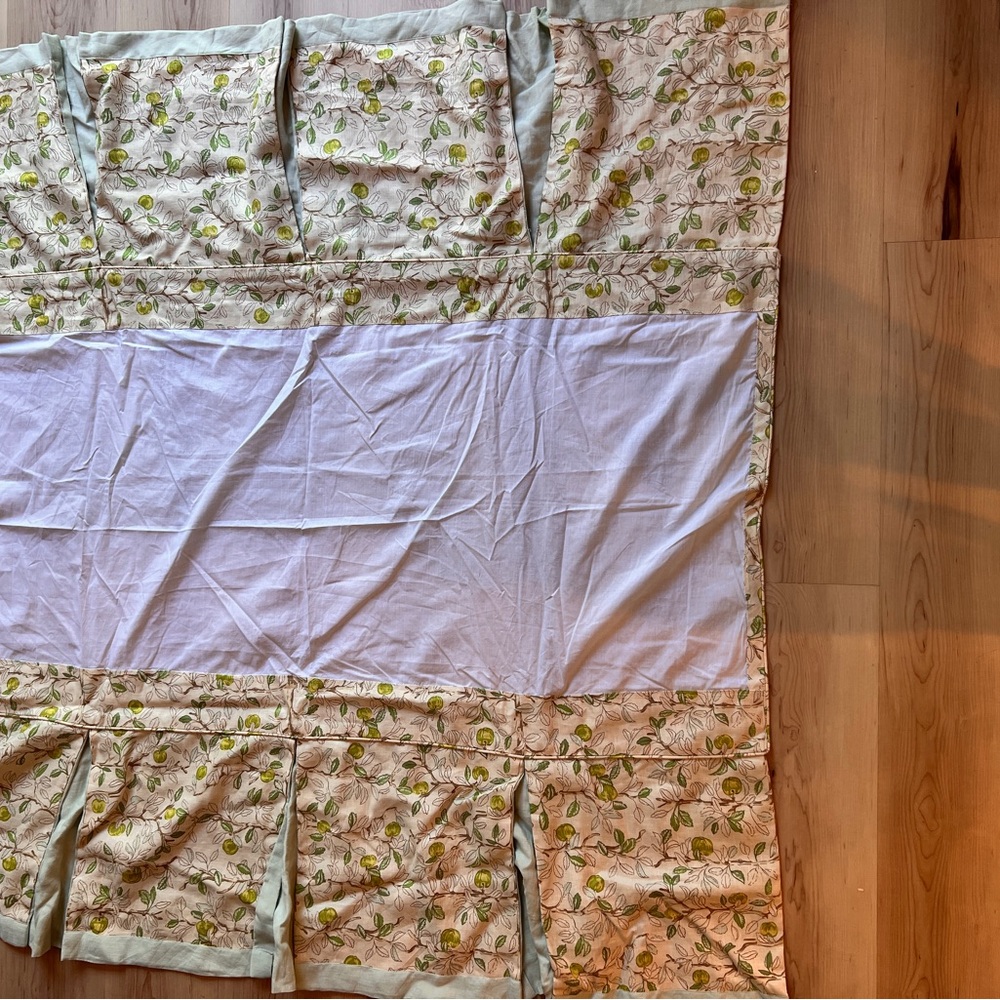 Crib Bed Skirt with Schumacher Fabric custom made
